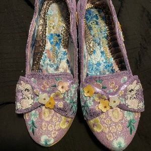 Irregular choice size 38 US 7 heels with cute bunnies